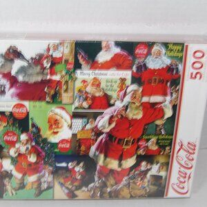 Sparkling Holiday Springbok Coca Cola 500 Piece Puzzle
